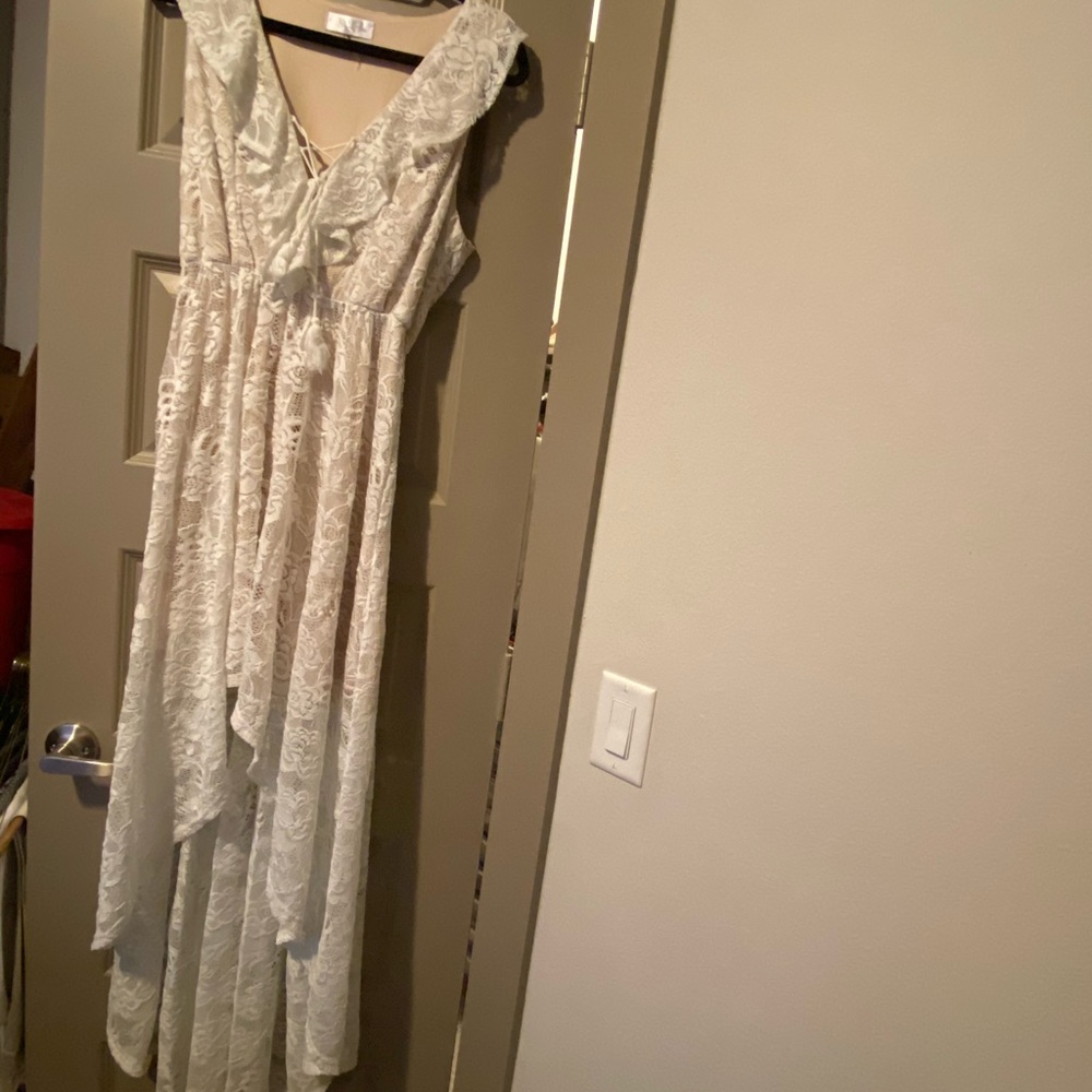 Lace high low dress